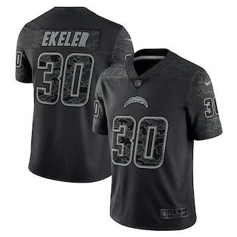 mens nike austin ekeler black los angeles chargers rflctv l